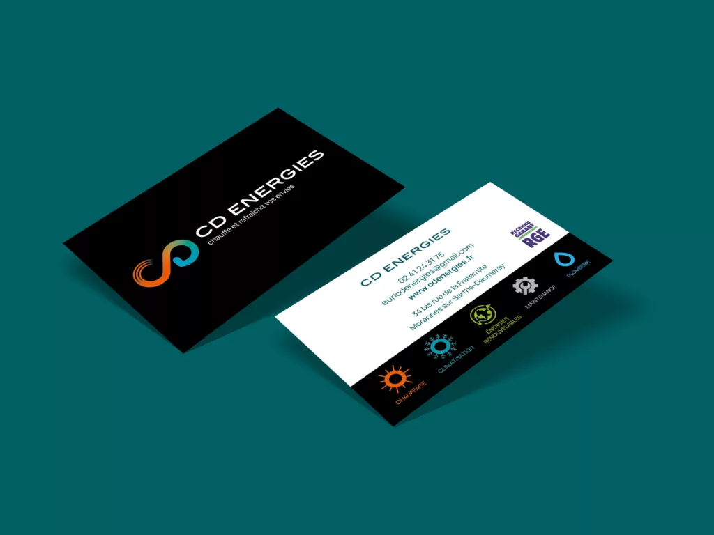 carte de visite plombier chauffagiste à Daumeray